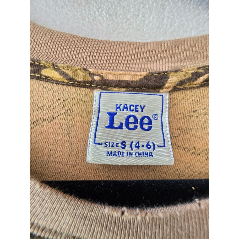 Kacey Lee x Kacey Musgraves Camo Graphic T-Shirt Haven't Been Early Since '88 S - Picture 4 of 8